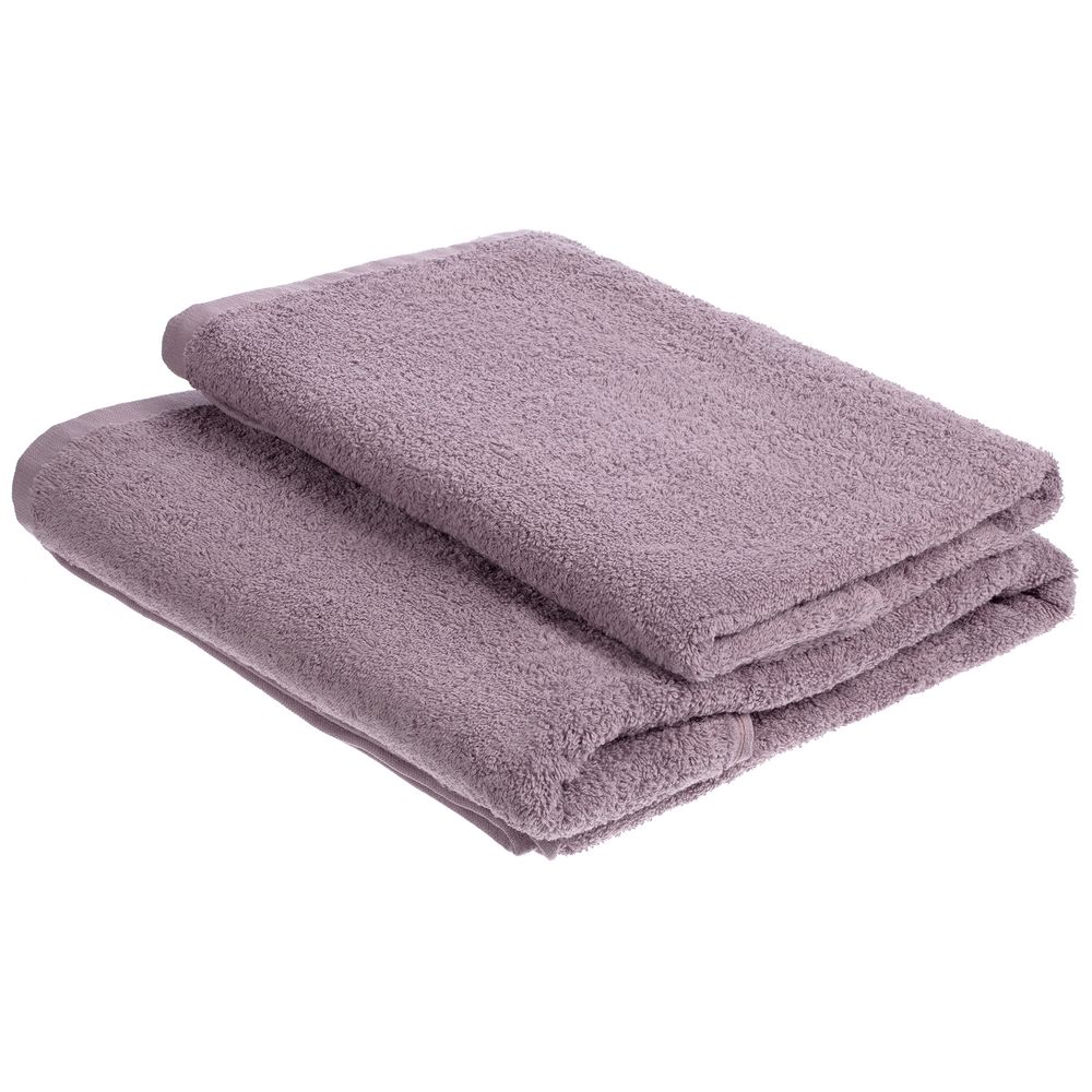 Полотенце махровое «Кронос», большое, фиолетовое (благородный туман) — изображение 5