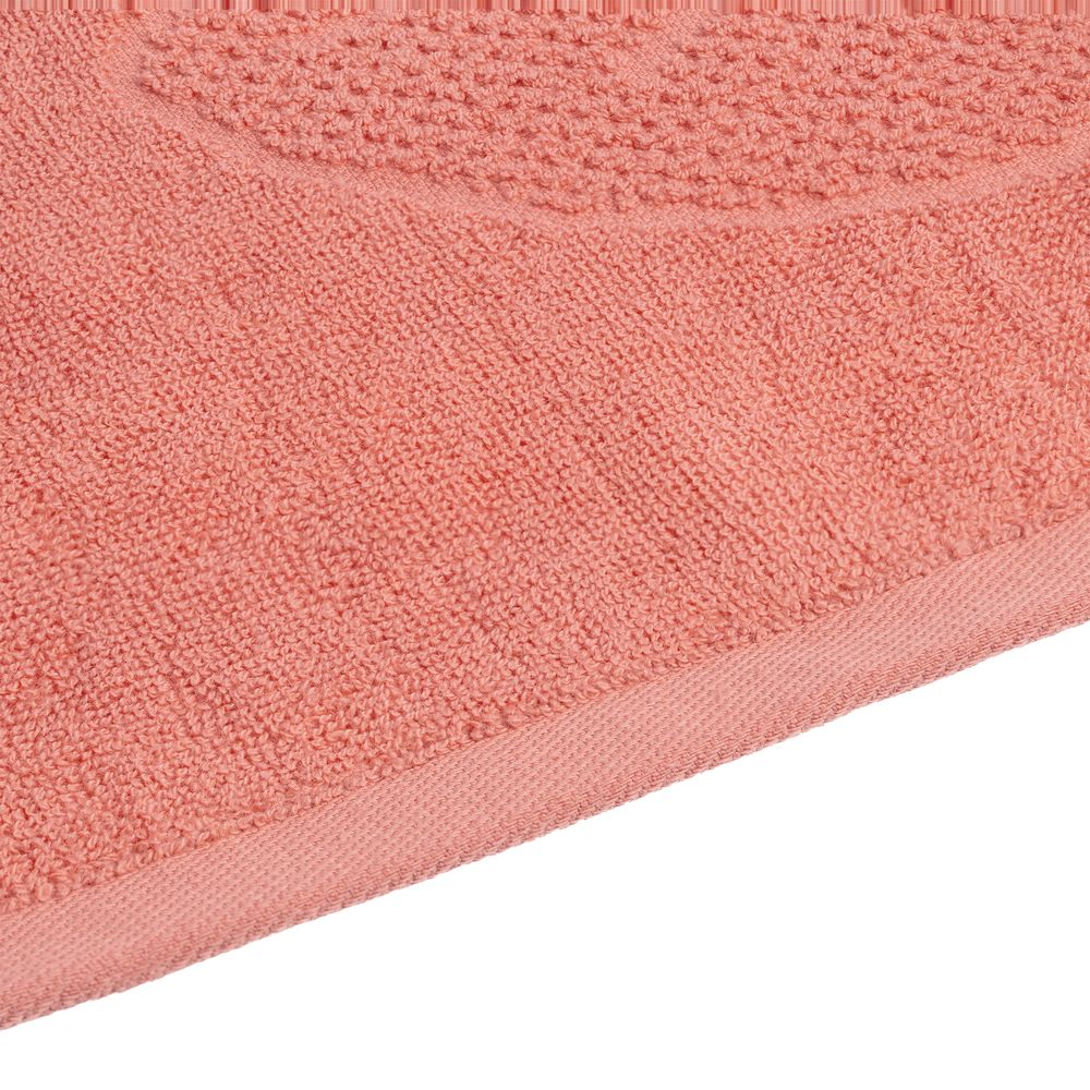 Полотенце махровое «Флора», большое, оранжевое (персиковое эхо) — изображение 4