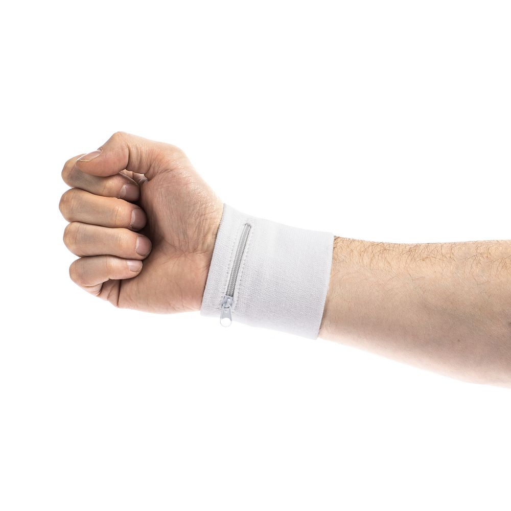 Напульсник с карманом Fiksu, белый — изображение 5