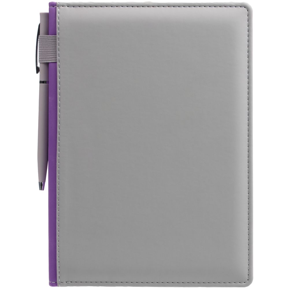 Ежедневник Spain Shall на заказ, недатированный, серый с фиолетовым — изображение 8