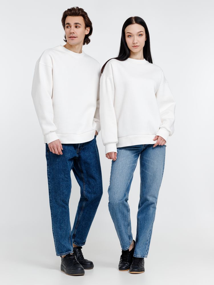 Свитшот оверсайз унисекс True Self, молочно-белый — изображение 14