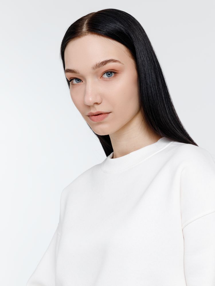 Свитшот оверсайз унисекс True Self, молочно-белый — изображение 13