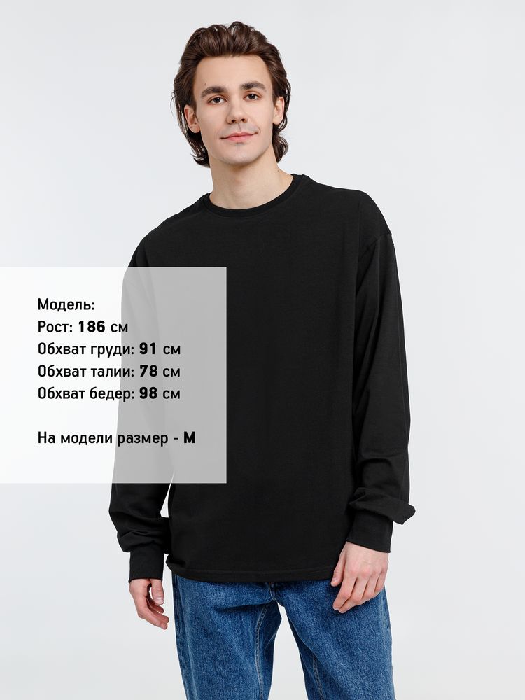 Футболка оверсайз унисекс City Sapiens, черная — изображение 6