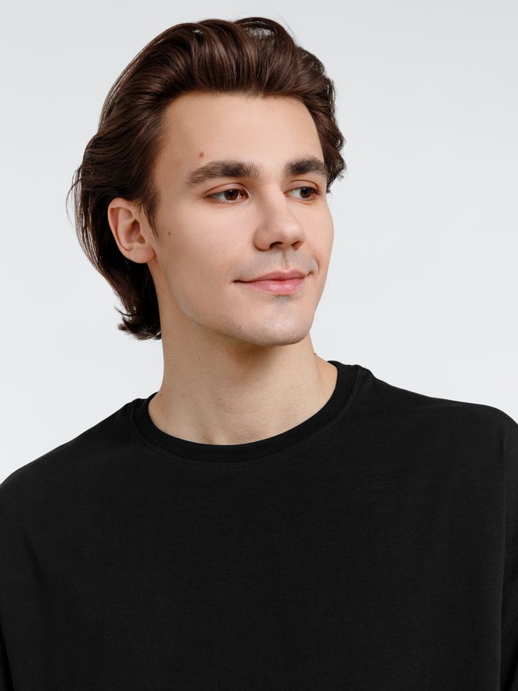 Футболка оверсайз унисекс City Sapiens, черная — изображение 8