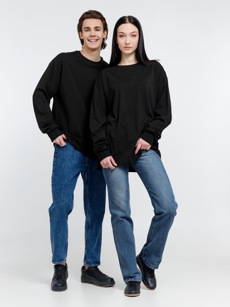 Футболка оверсайз унисекс City Sapiens, черная — изображение 13