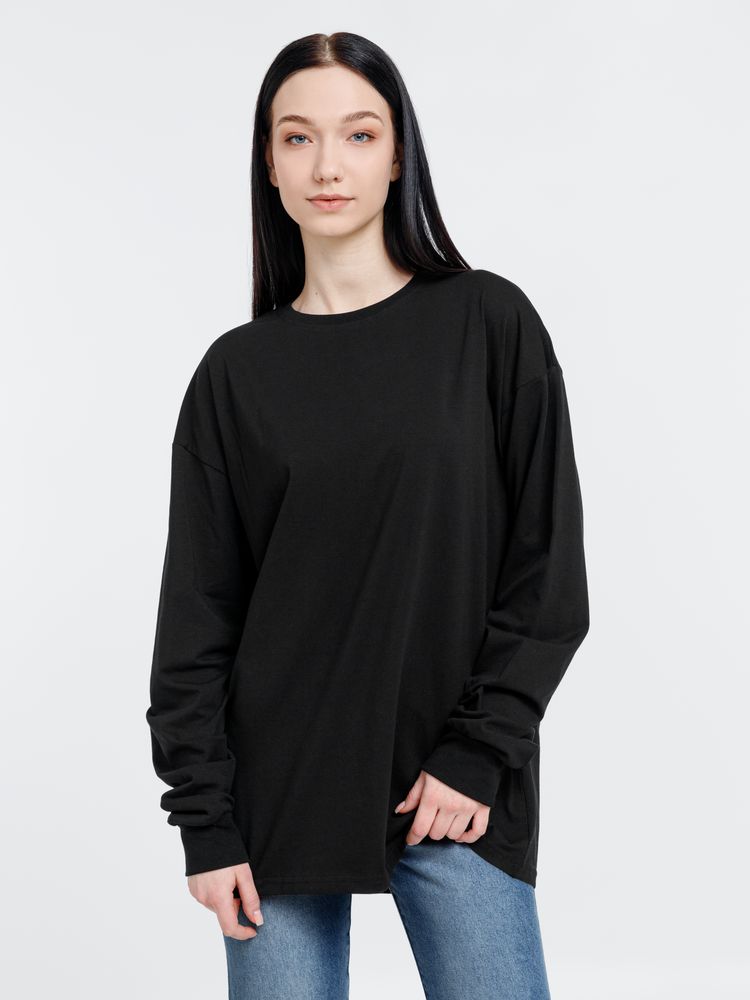 Футболка оверсайз унисекс City Sapiens, черная — изображение 10