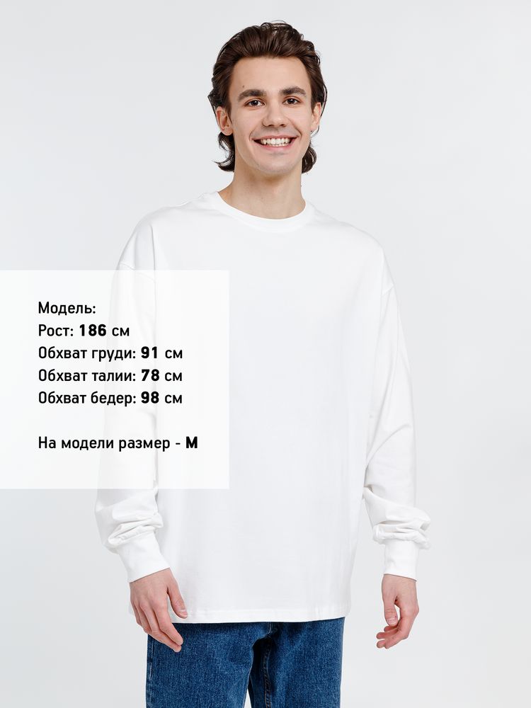 Футболка оверсайз унисекс City Sapiens, молочно-белая — изображение 6