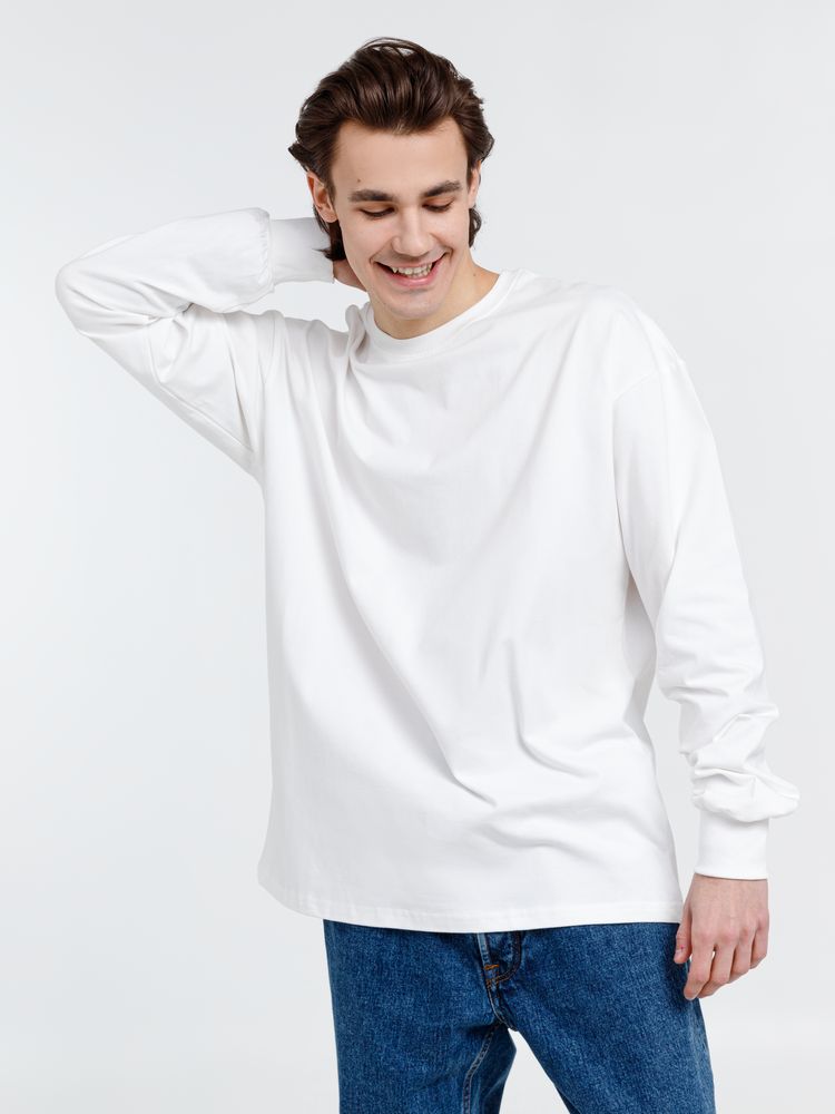 Футболка оверсайз унисекс City Sapiens, молочно-белая — изображение 7