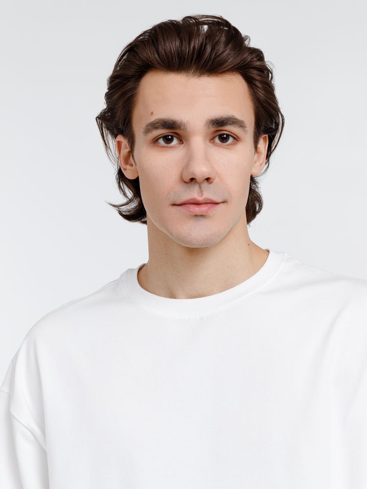 Футболка оверсайз унисекс City Sapiens, молочно-белая — изображение 9