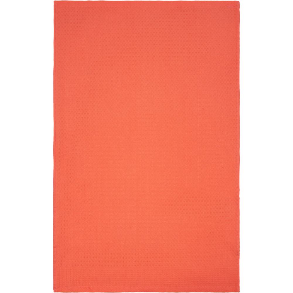 Полотенце вафельное «Деметра», среднее, оранжевое (грейпфрут) — изображение 4