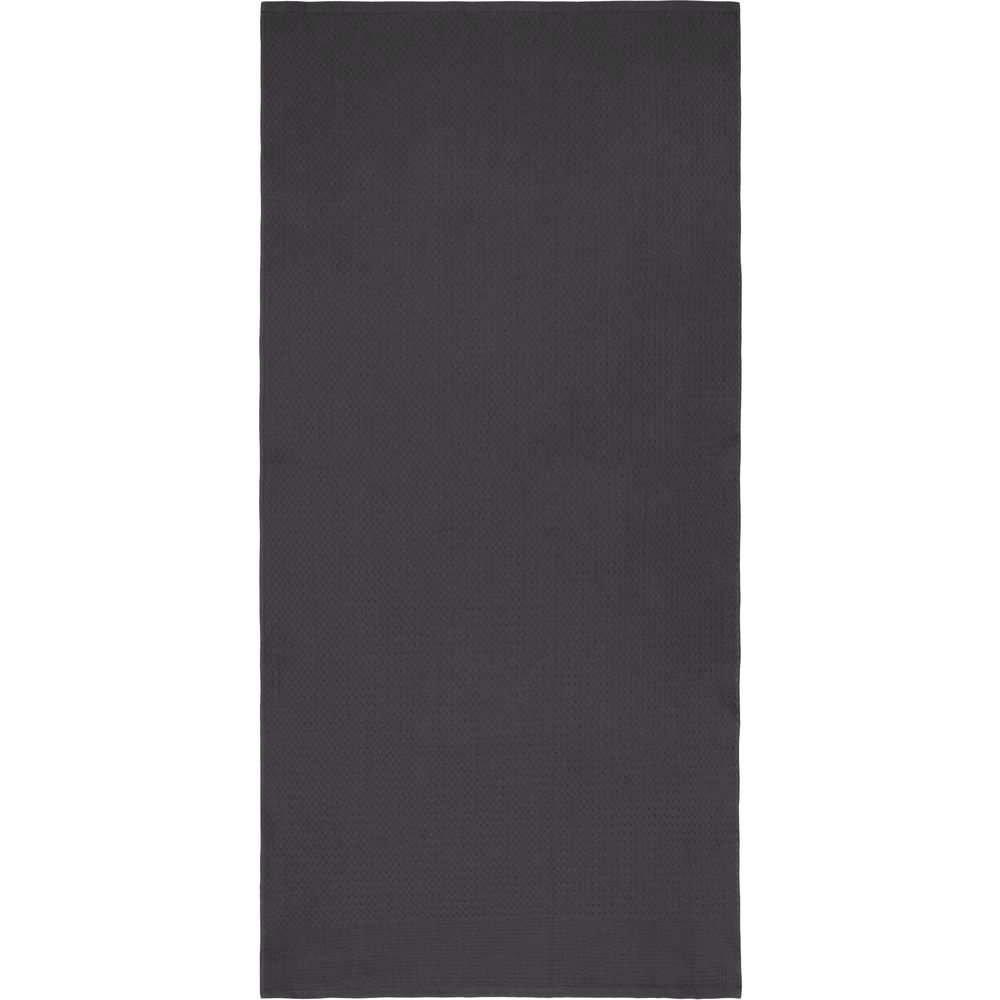 Полотенце вафельное «Деметра», большое, темно-серое — изображение 4