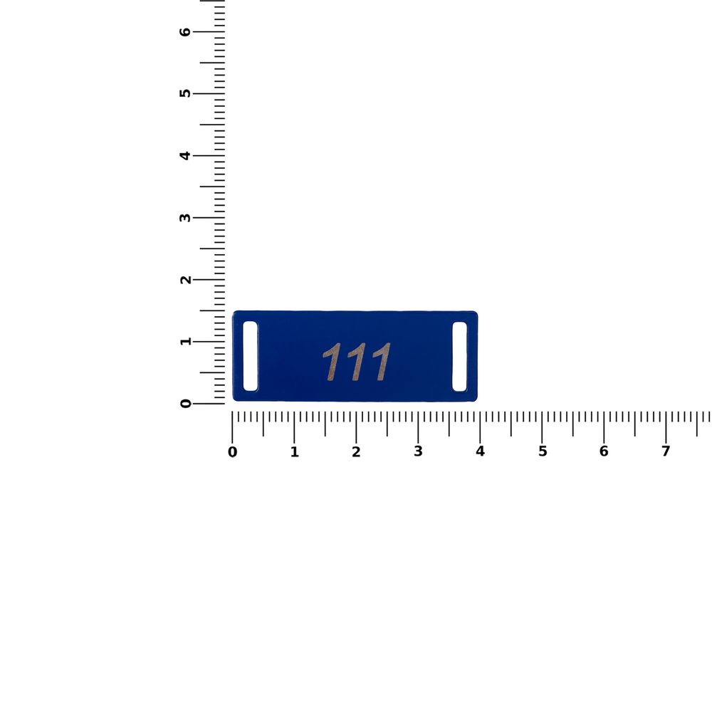 Шильдик металлический Kova, синий — изображение 3