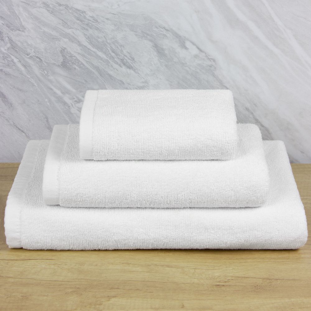 Полотенце махровое «Отель», среднее, белое — изображение 7