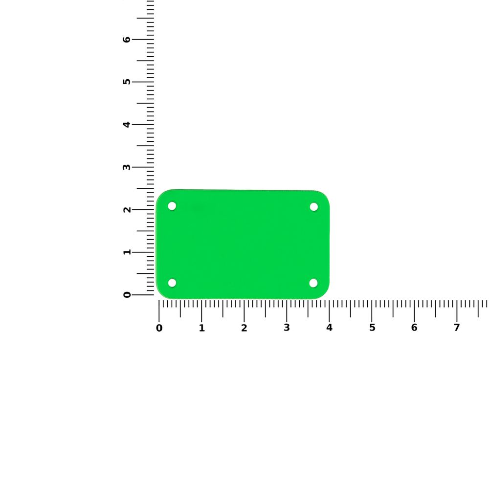 Лейбл из ПВХ Kreta, S, зеленый неон — изображение 3