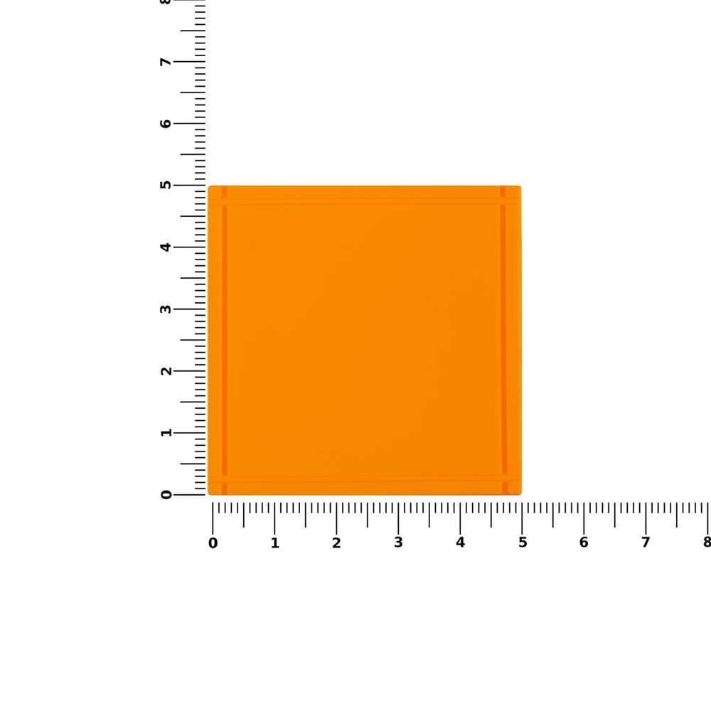 Лейбл из ПВХ Dzeta, L, оранжевый неон — изображение 3