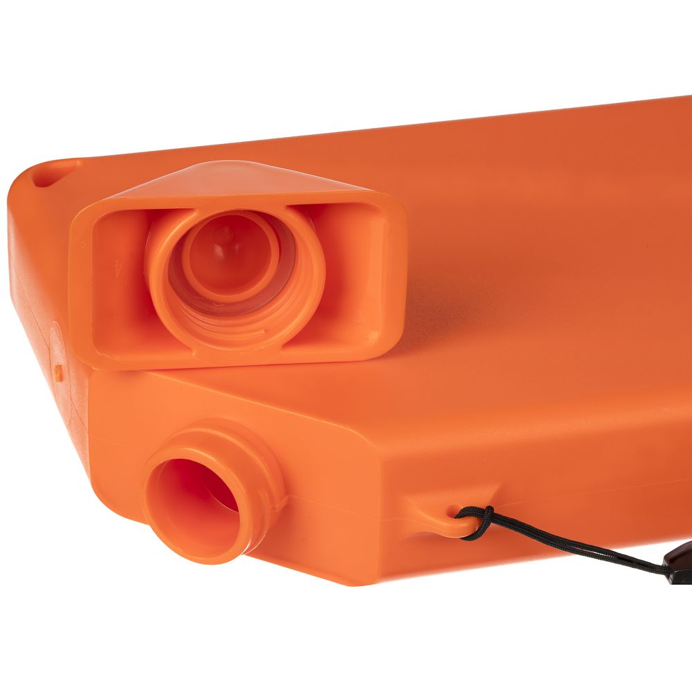 Плоская бутылка для воды Flacon, оранжевая — изображение 7