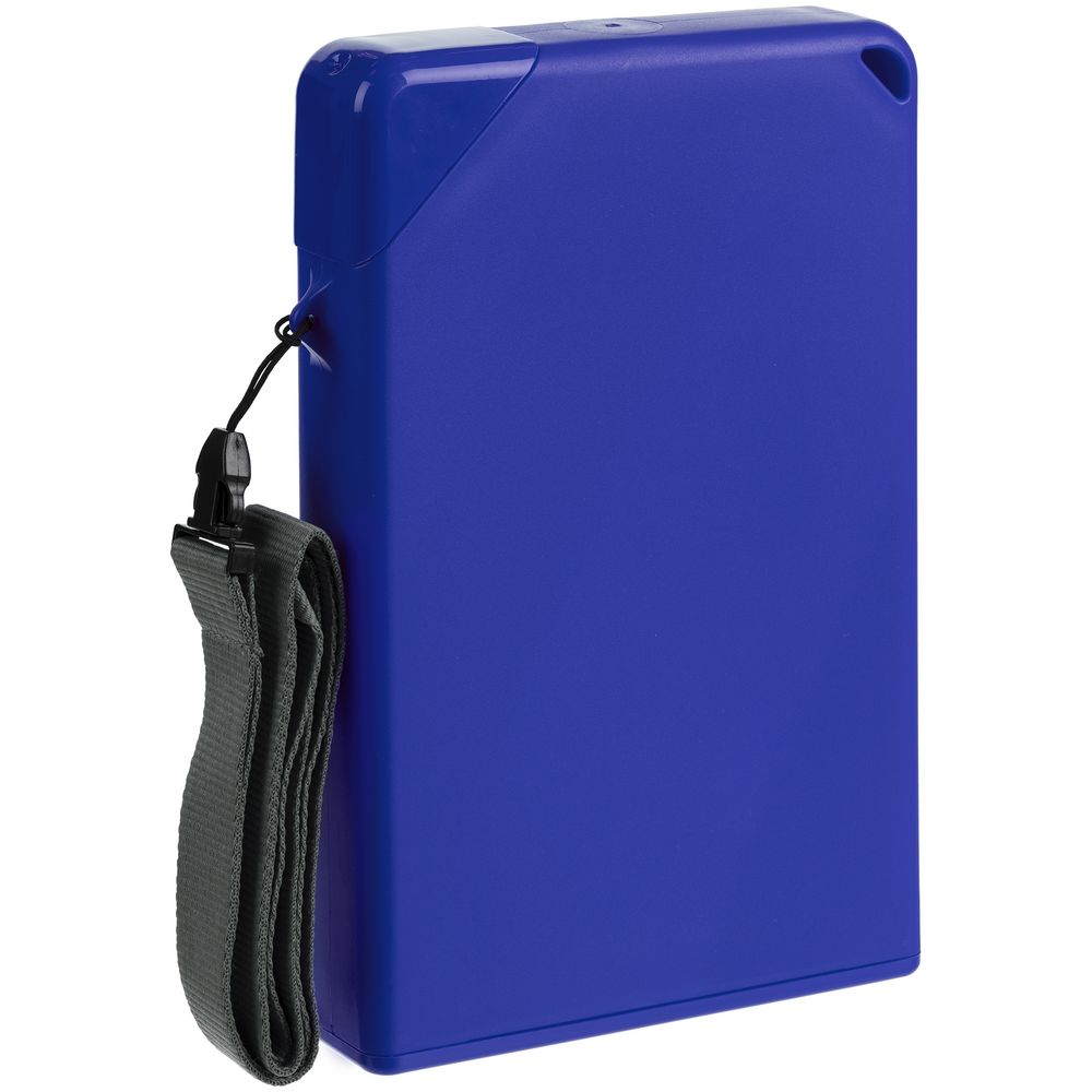 Плоская бутылка для воды Flacon, синяя — изображение 4