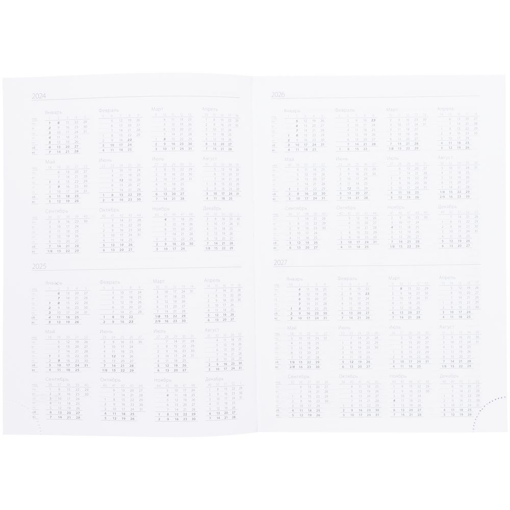 Ежедневник Vivian, недатированный, черный — изображение 7