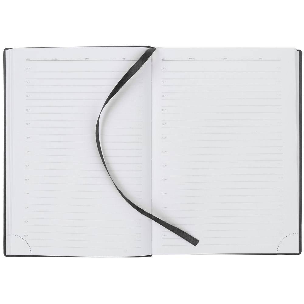 Ежедневник Vivian, недатированный, черный — изображение 4