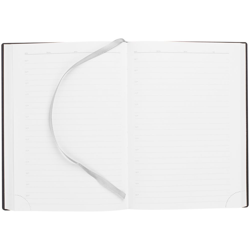 Ежедневник Vivian Metal, недатированный, серый — изображение 8