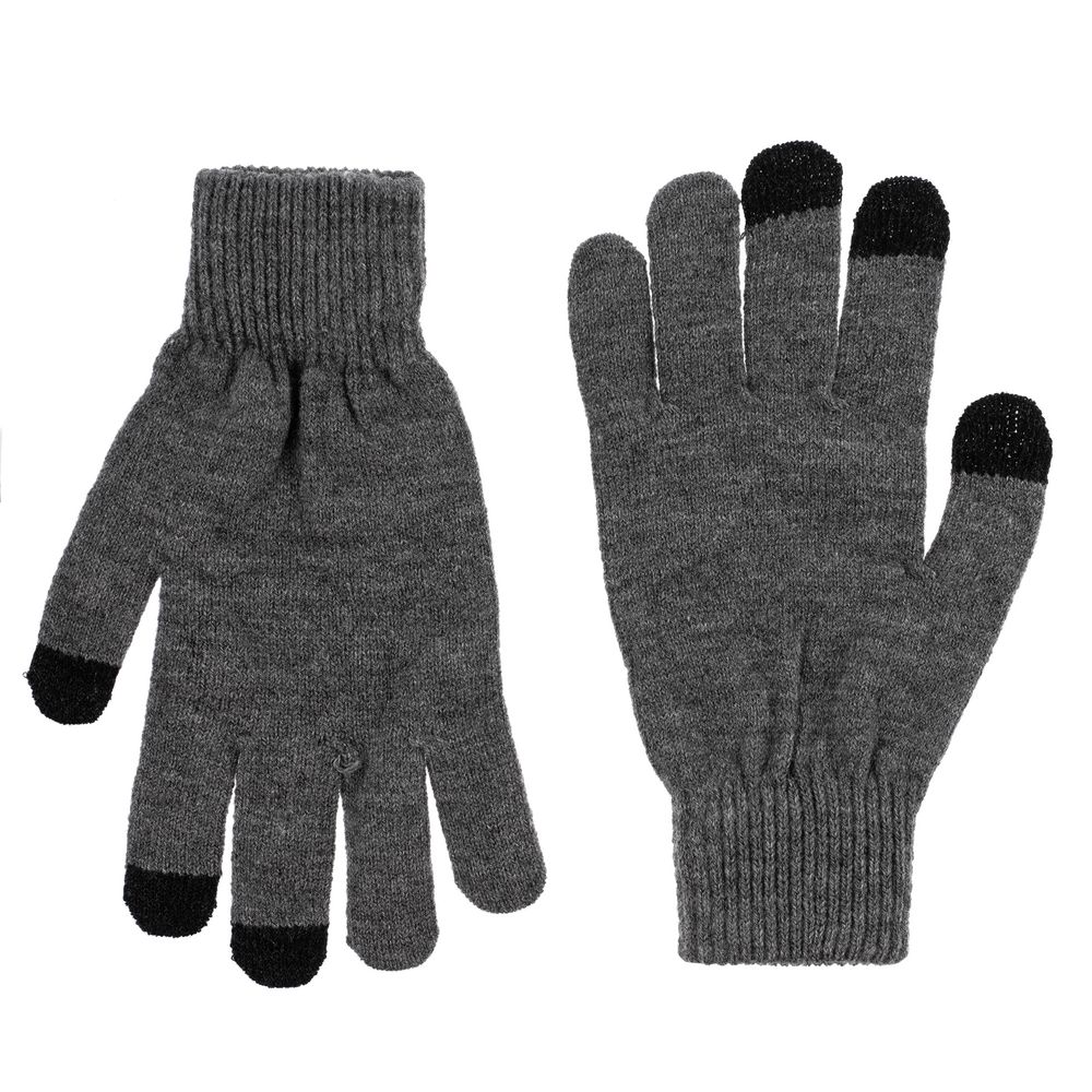 Перчатки сенсорные Urban Flow, темно-серый меланж — изображение 3