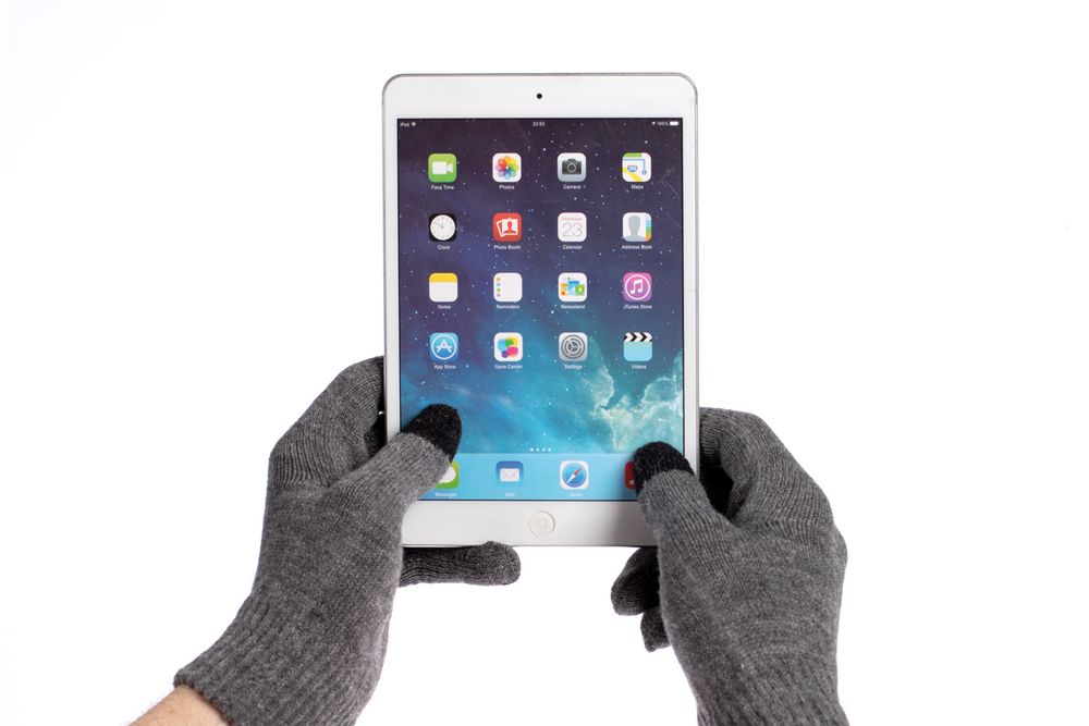 Перчатки сенсорные Urban Flow, темно-серый меланж — изображение 4