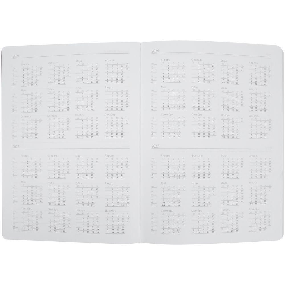 Еженедельник Lucky, недатированный, синий — изображение 6