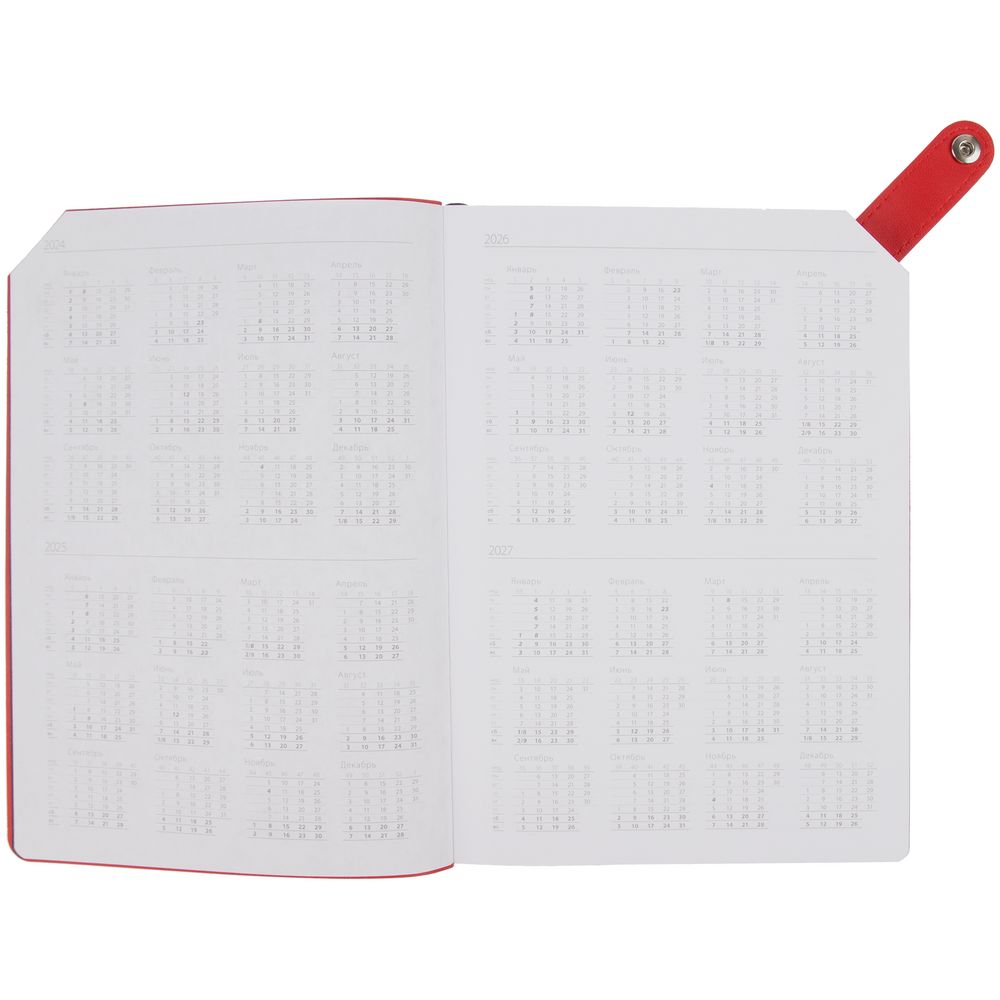 Ежедневник Angle, недатированный, красный — изображение 7