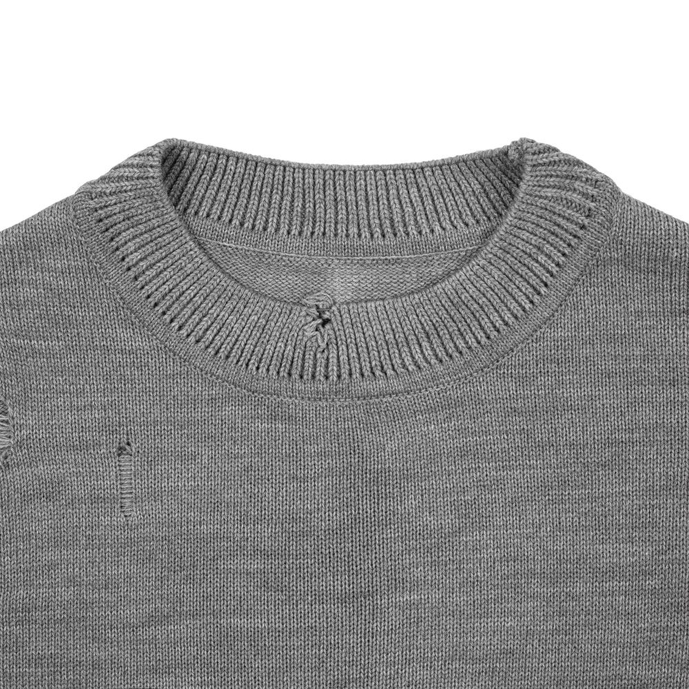 Джемпер оверсайз унисекс Grunge в сумке, серый — изображение 4