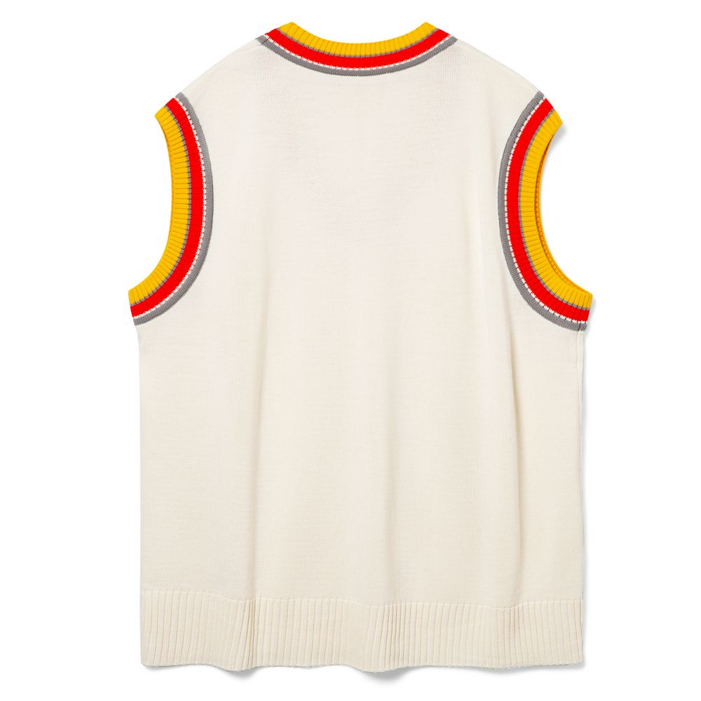 Жилет оверсайз унисекс Cornell в сумке, молочно-белый — изображение 3