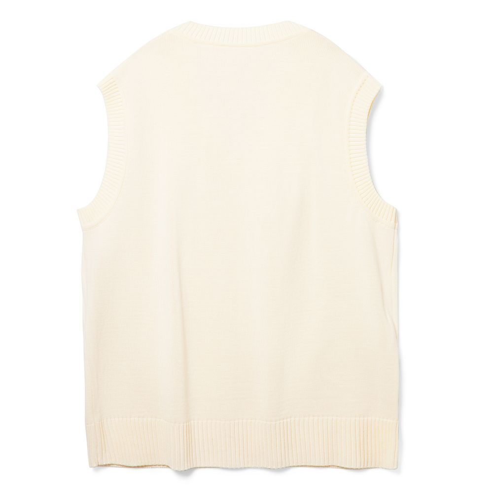 Жилет оверсайз унисекс Tad в сумке, молочно-белый — изображение 3