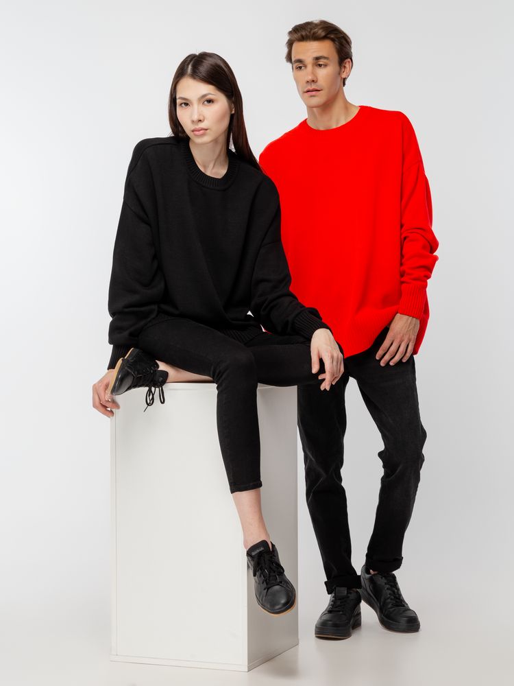 Джемпер оверсайз унисекс Stated в сумке, черный — изображение 16