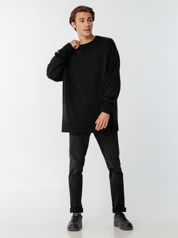 Джемпер оверсайз унисекс Stated в сумке, черный — изображение 14