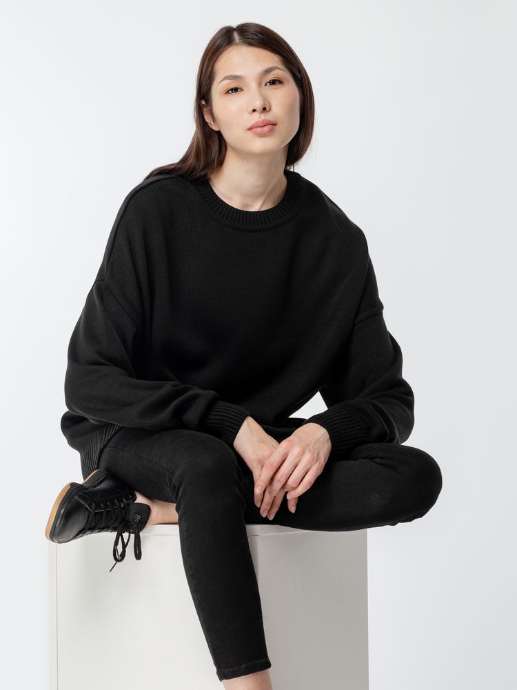 Джемпер оверсайз унисекс Stated в сумке, черный — изображение 15