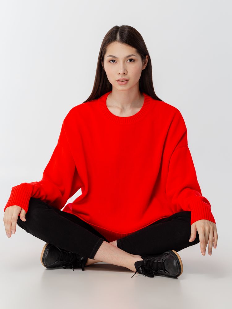 Джемпер оверсайз унисекс Stated в сумке, красный — изображение 14