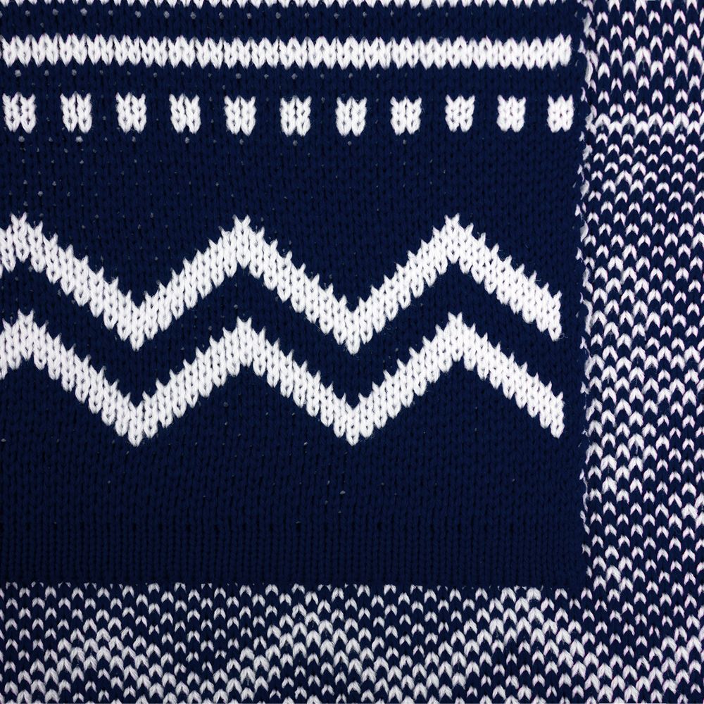 Плед Elnik, синий с молочно-белым — изображение 4