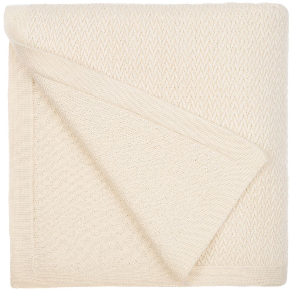 Плед Ornato, молочно-белый (ванильный) — изображение 3