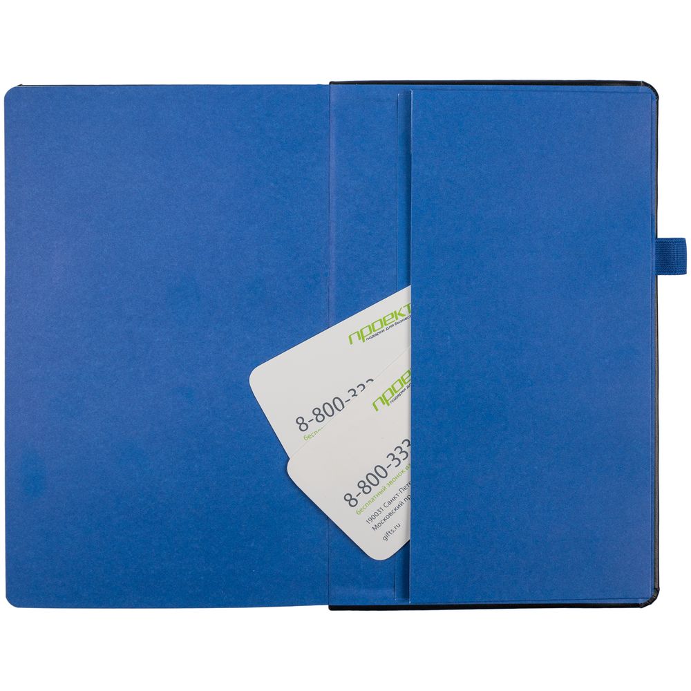 Ежедневник Ton, недатированный, черный с синим — изображение 8