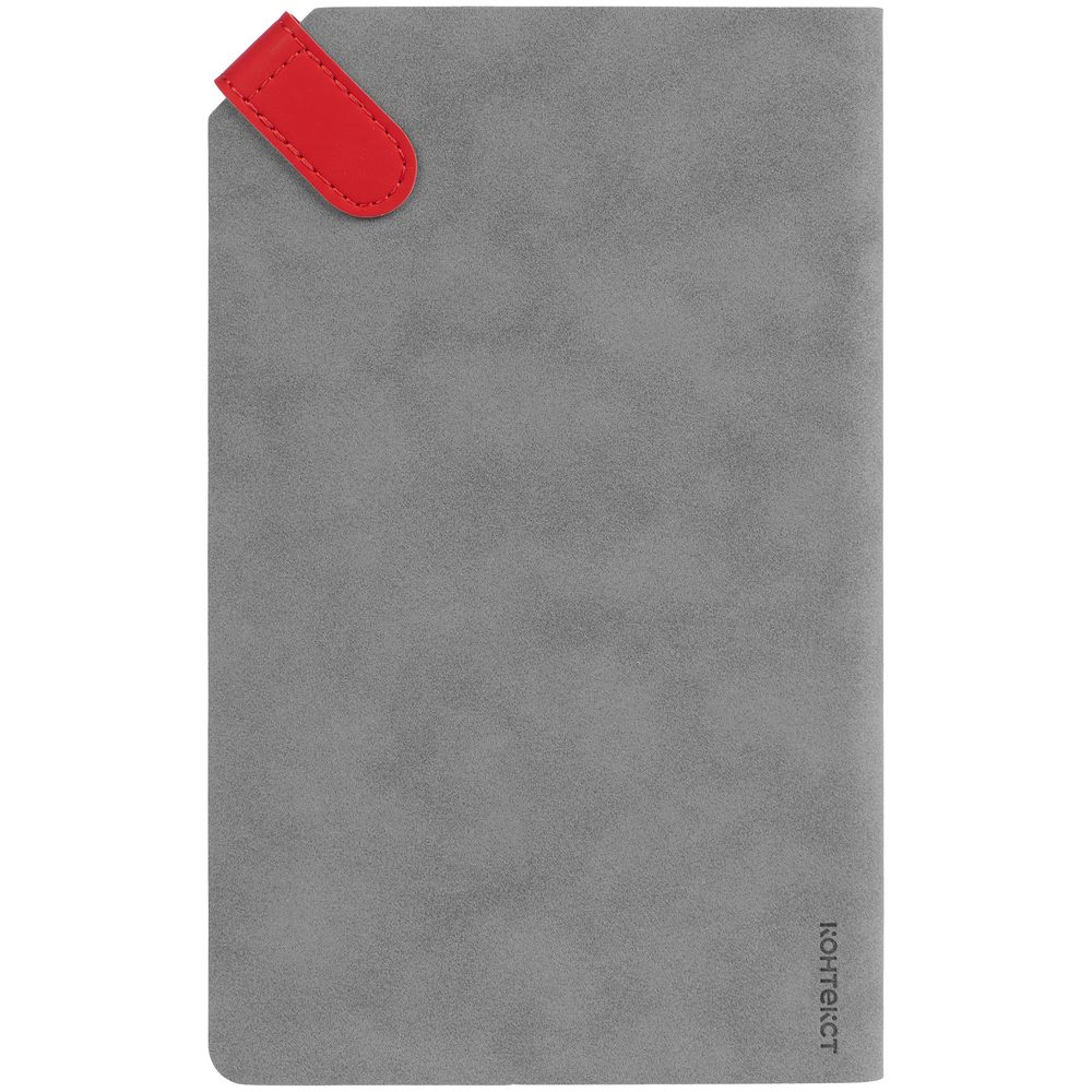 Ежедневник Corner, недатированный, серый с красным — изображение 5