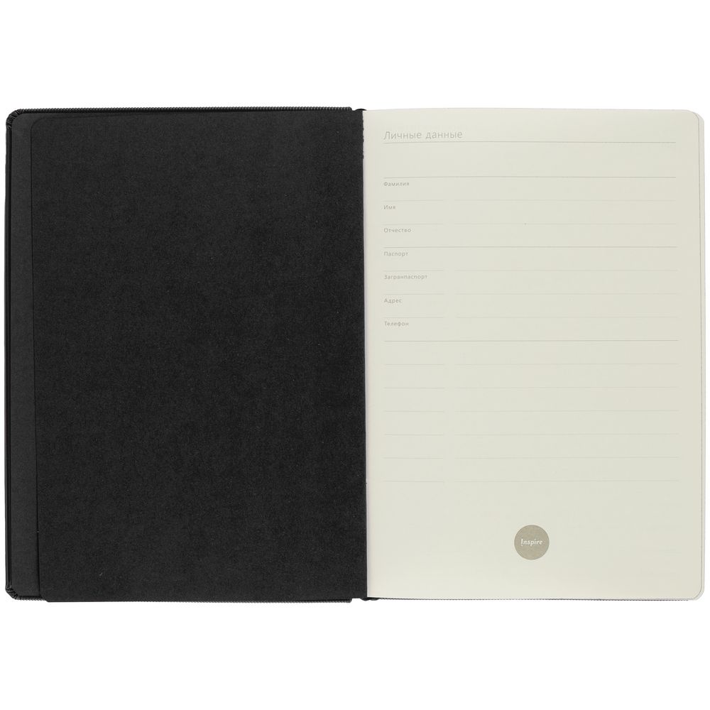 Ежедневник Grid, недатированный, черный — изображение 7