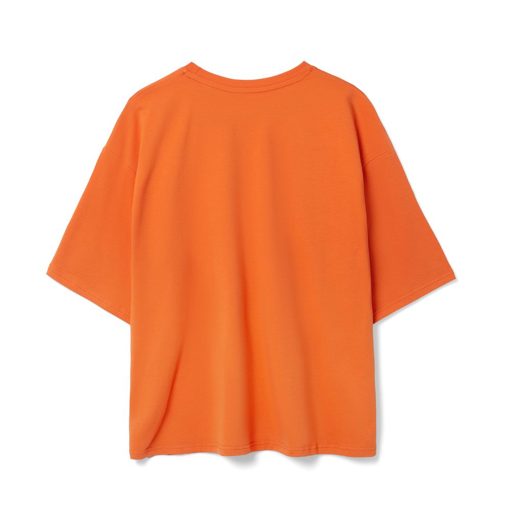 Футболка унисекс оверсайз Street Vibes, оранжевая — изображение 4