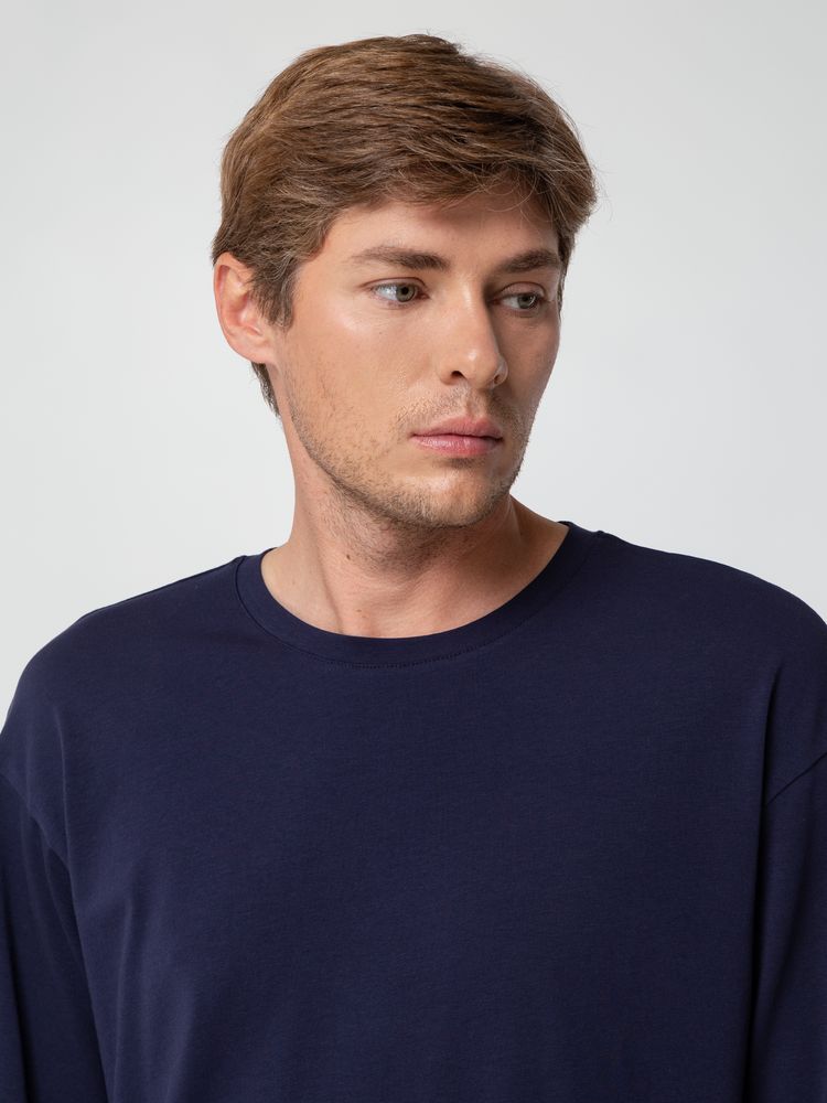 Футболка унисекс оверсайз Street Vibes, темно-синяя — изображение 8