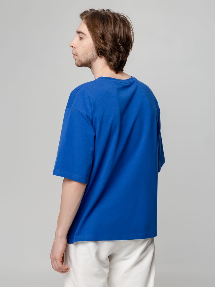 Футболка унисекс оверсайз Street Vibes, ярко-синяя — изображение 8