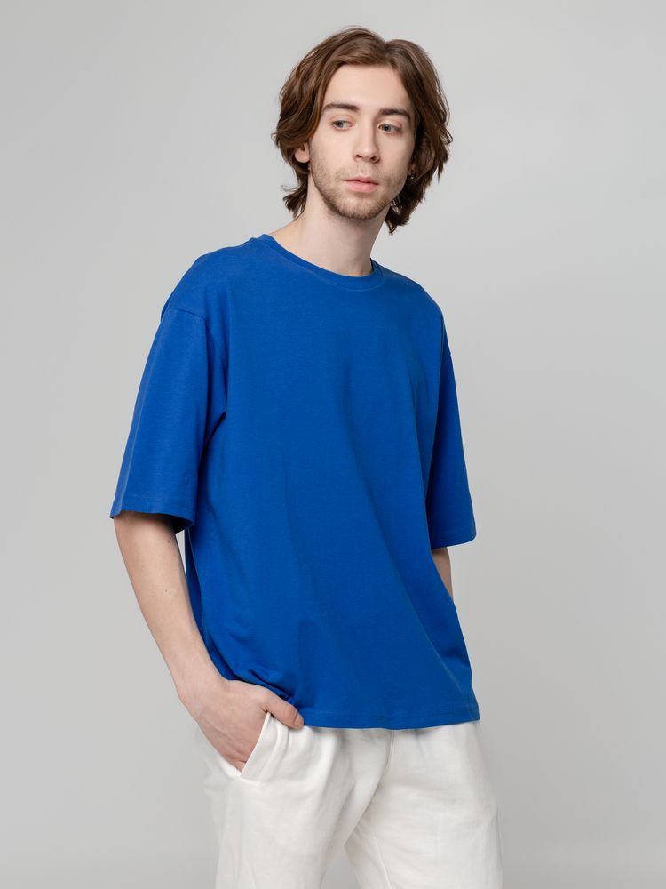 Футболка унисекс оверсайз Street Vibes, ярко-синяя — изображение 7