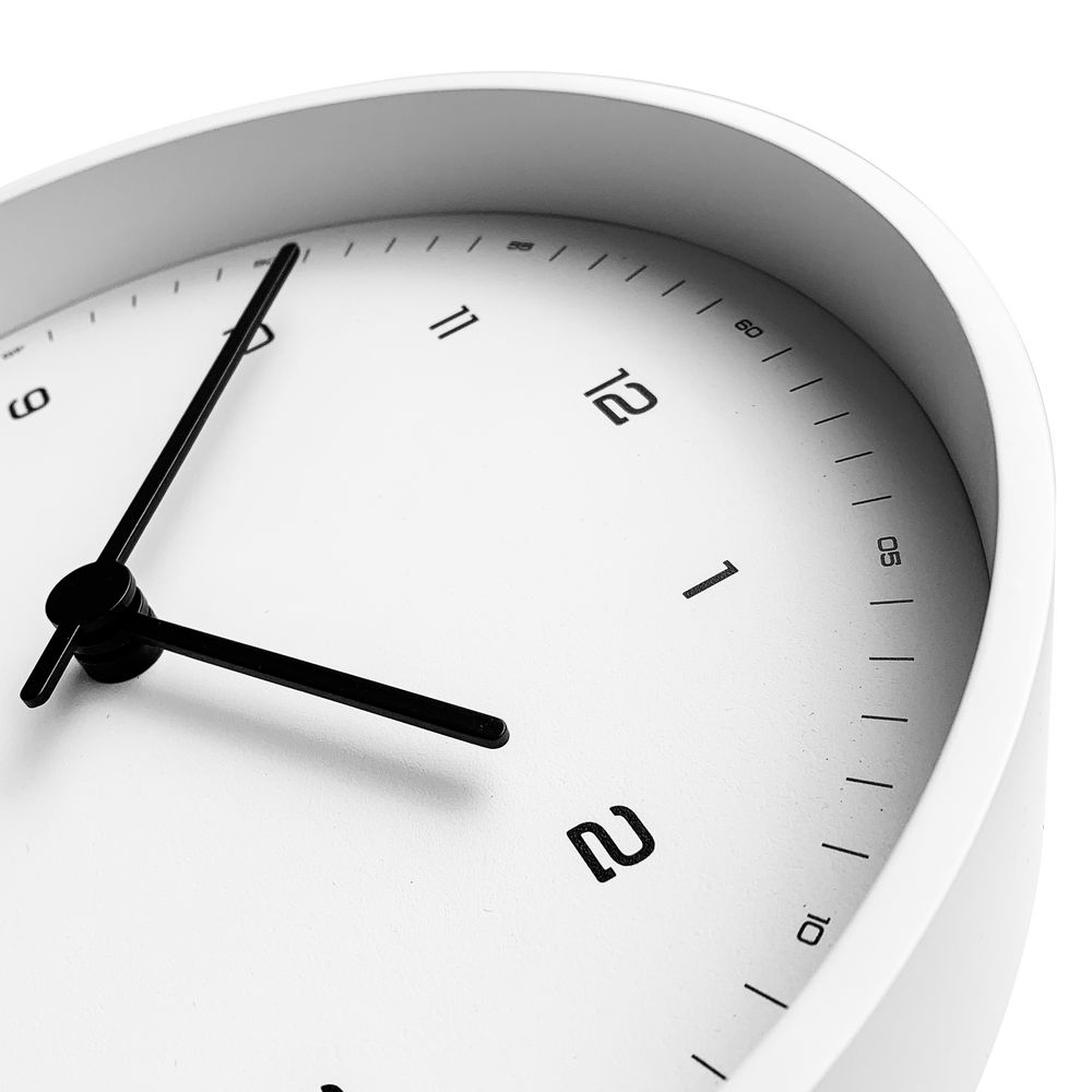 Часы настенные White, белые — изображение 5