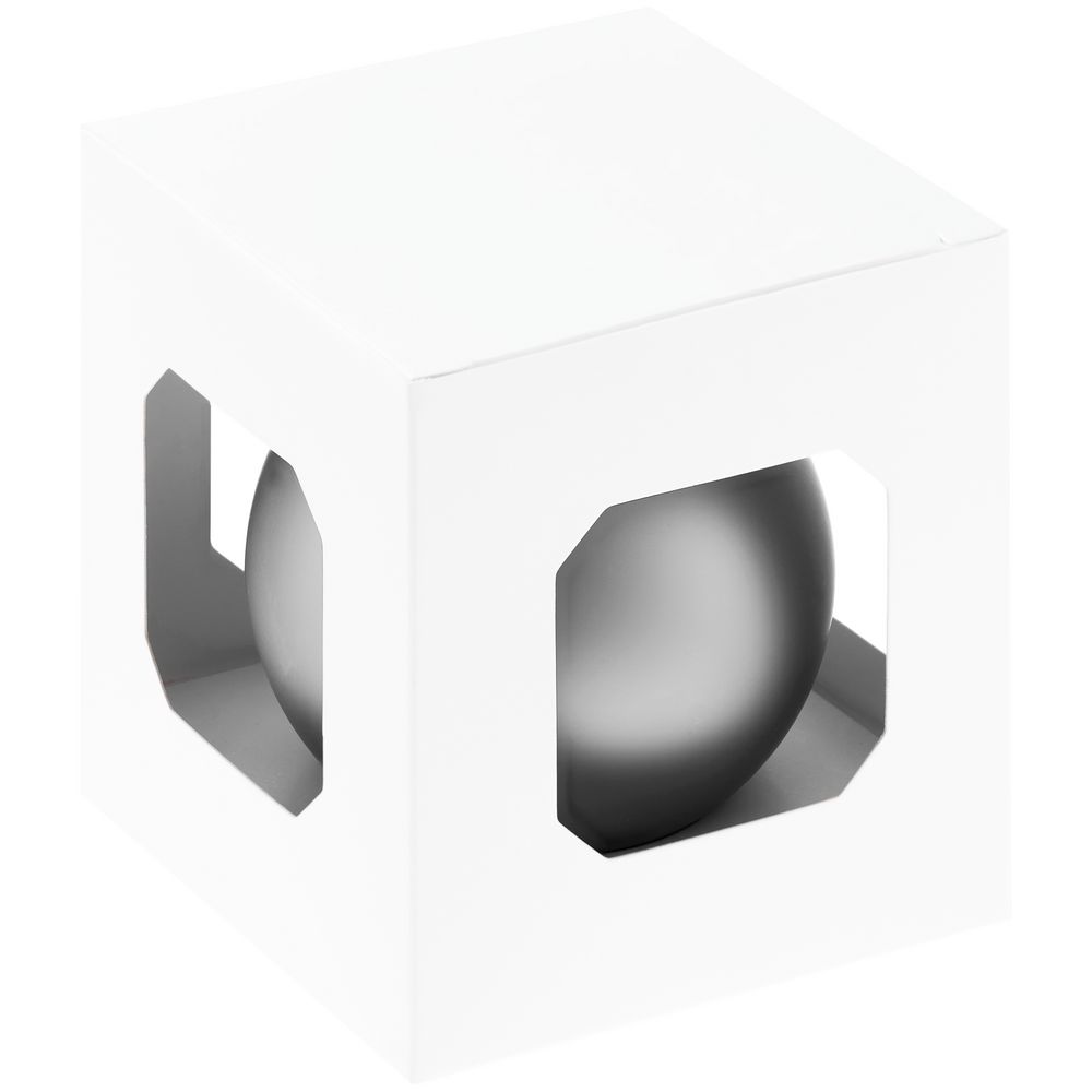 Оформительский шар Finery, 8 см, матовый серебристый — изображение 3