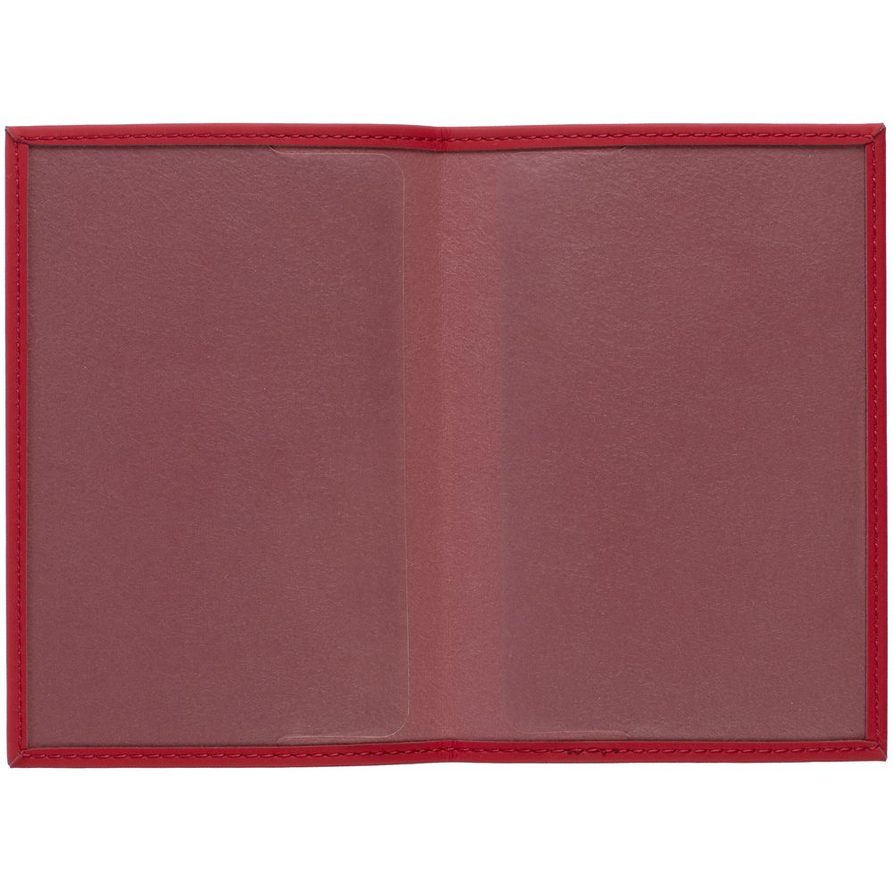 Обложка для паспорта Shall, красная — изображение 4