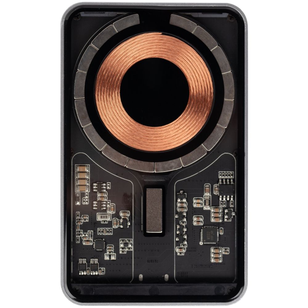 Магнитный беспроводной аккумулятор Cooper Ergo 5000 мАч, серебристый — изображение 4