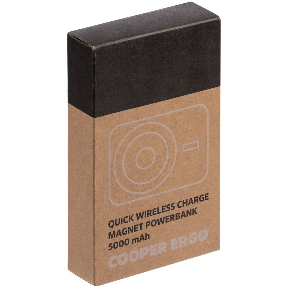 Магнитный беспроводной аккумулятор Cooper Ergo 5000 мАч, темно-серый — изображение 11