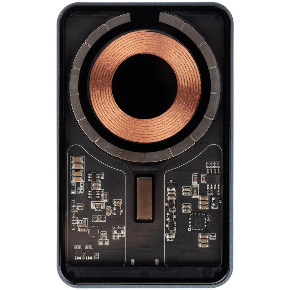 Магнитный беспроводной аккумулятор Cooper Ergo 5000 мАч, темно-серый — изображение 4